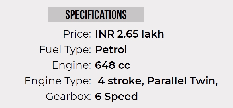  Royal Enfield Continental GT 650 - Specifications