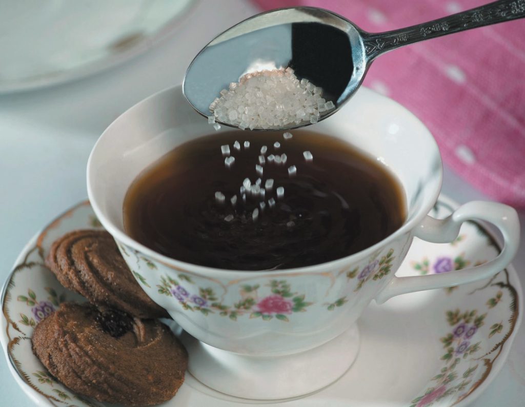 A modest 250 ml filter coffee has 2 teaspoons of sugar 